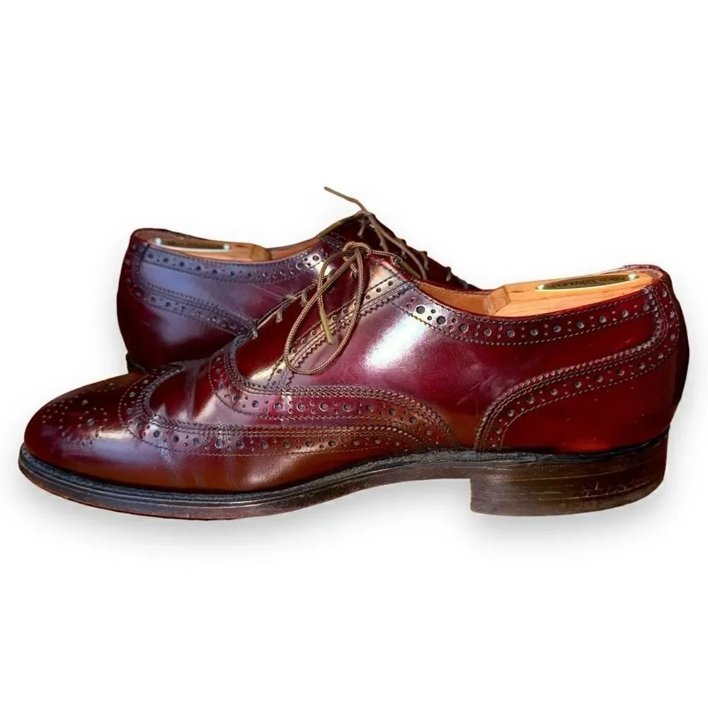 Hanover Handmade in USA Wingtip Oxford Dress Shoes 9.5